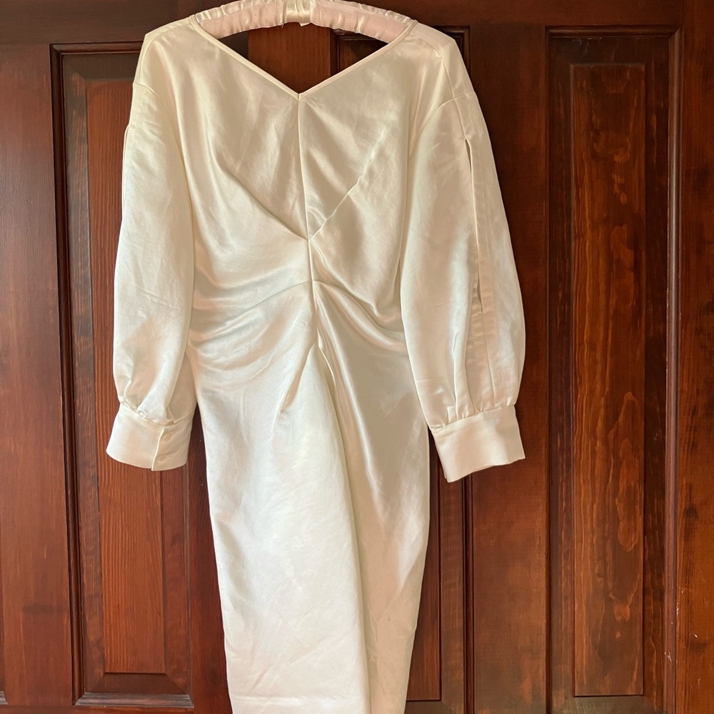Isabel Marant Cream Long Sleeve Dress